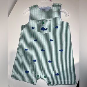 Little Me 6-9 Month Romper and Hat Set